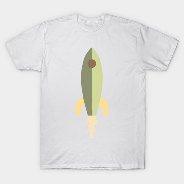 Rocket - Green T-Shirt by littlemoondance